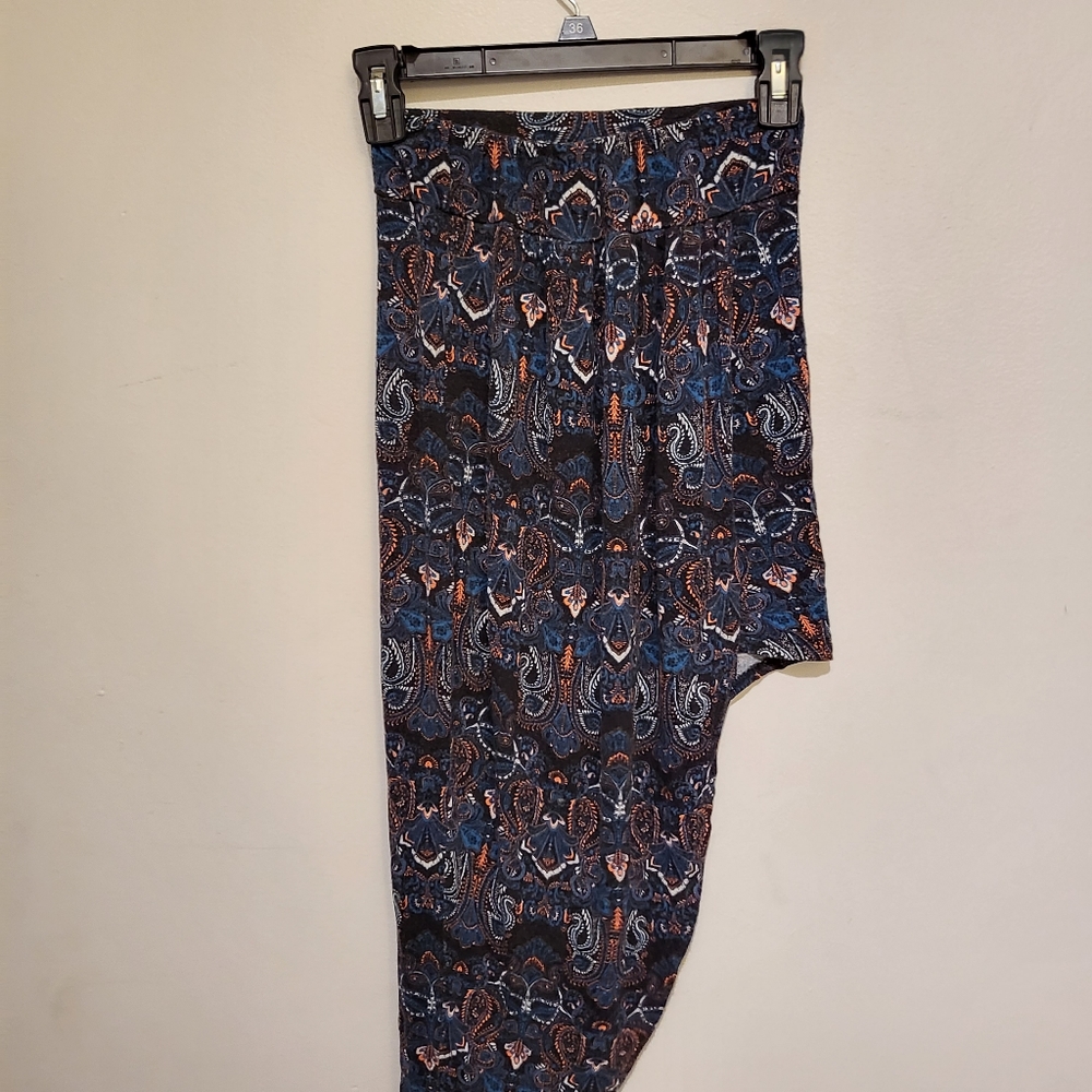Small skirt inside larger length skirt.